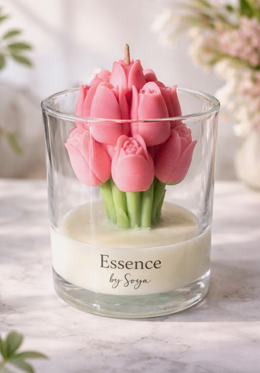 Tulip Candle with Jar