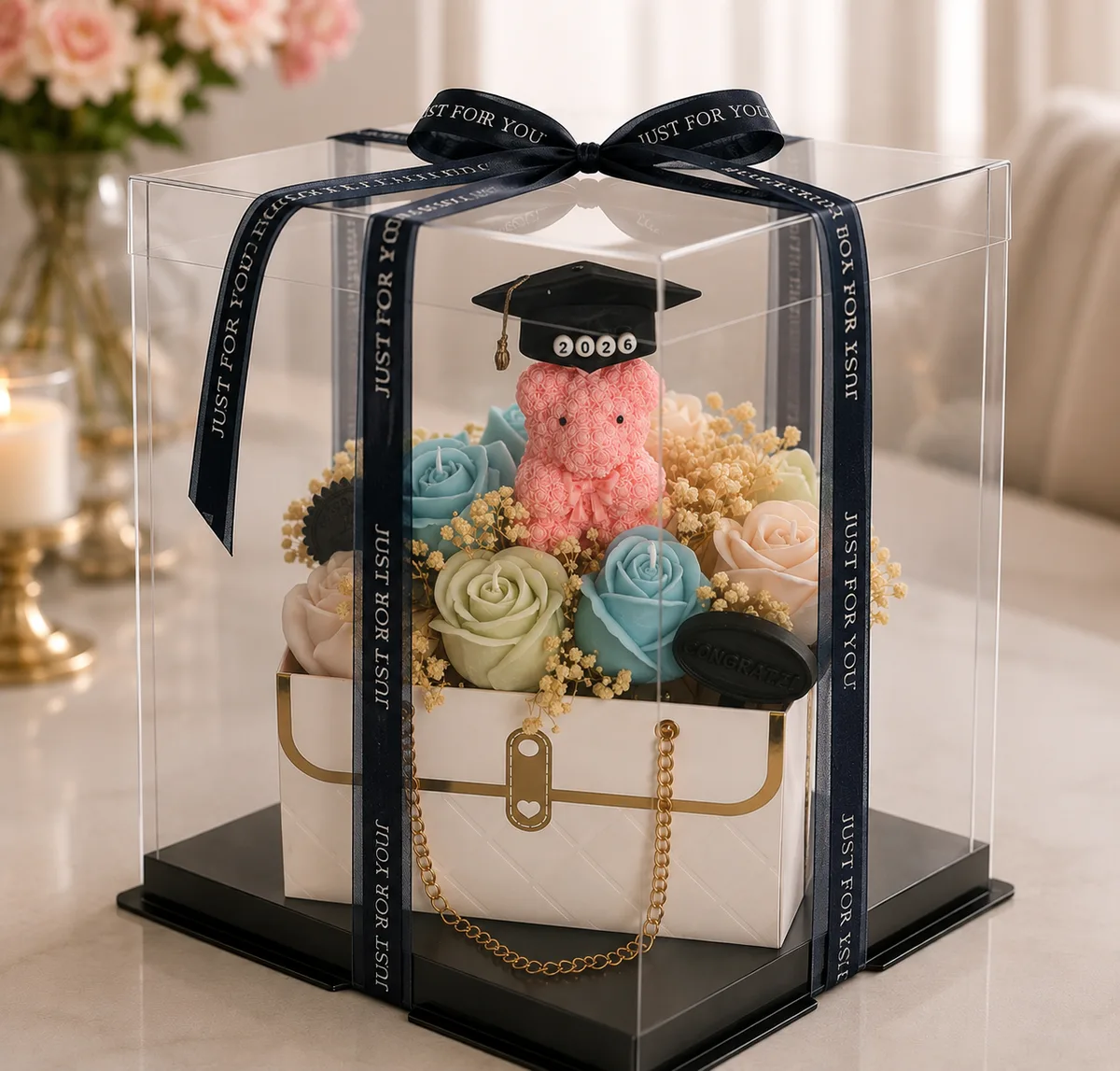 🎓 Luxury Graduation Candle Gift Set